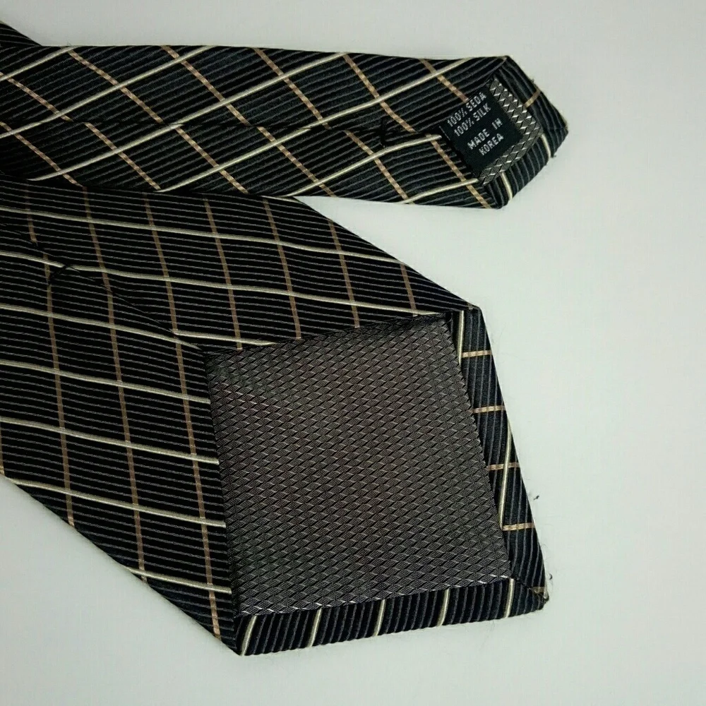 Chas Reed & Co Dark Olive Silk Neck Tie 3.75x58.5